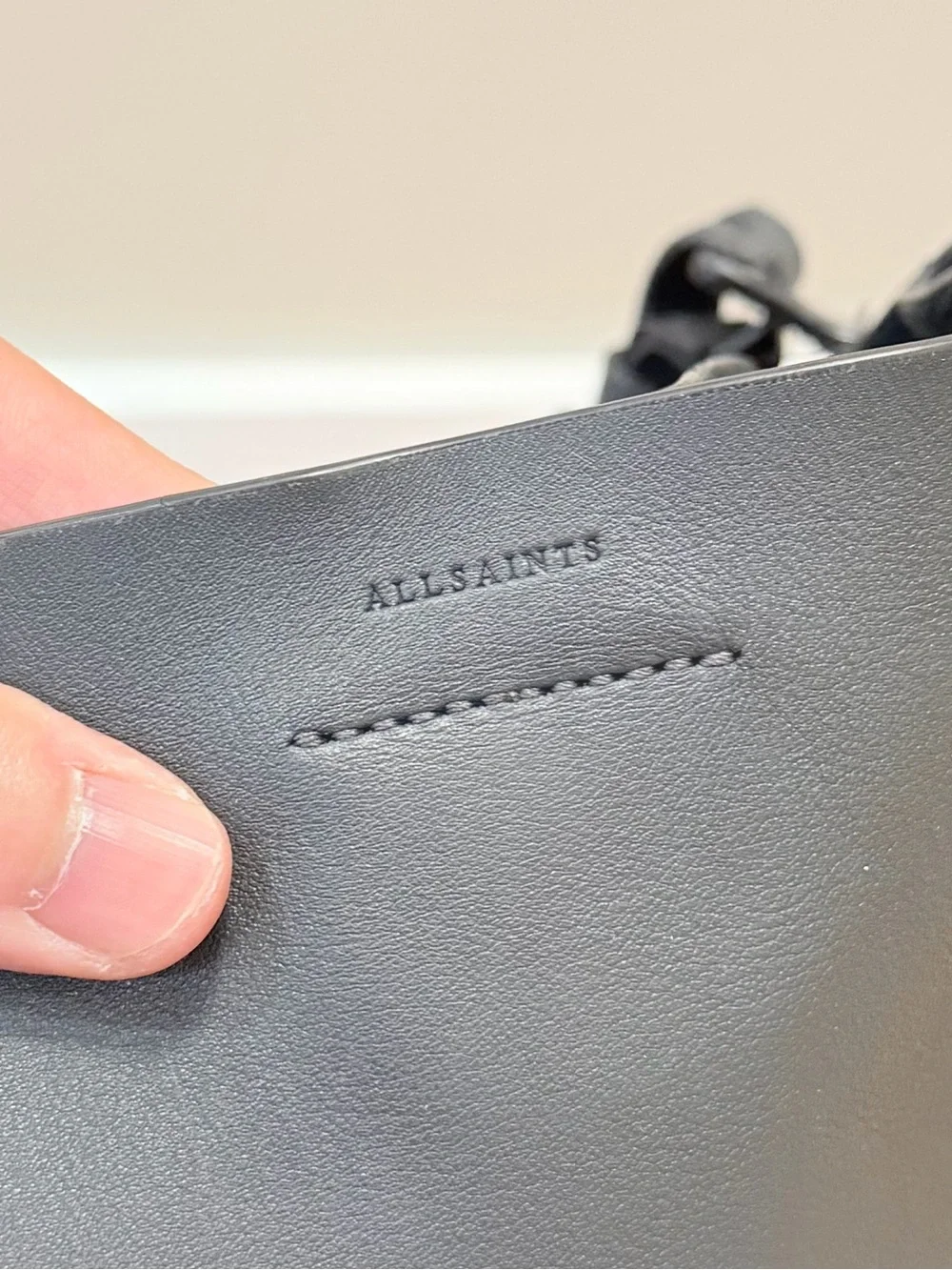 AllSaints Leather Pearl Hobo Shoulder Bag - Picture 10 of 14